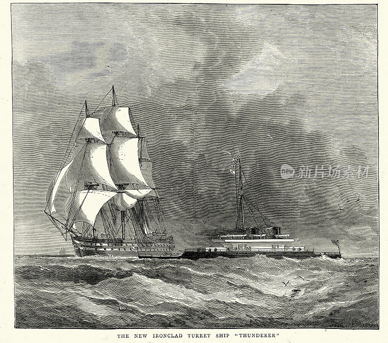 英国皇家海军战舰，HMS Thunderer(1872年)，一艘毁灭级的铁甲舰，军事历史